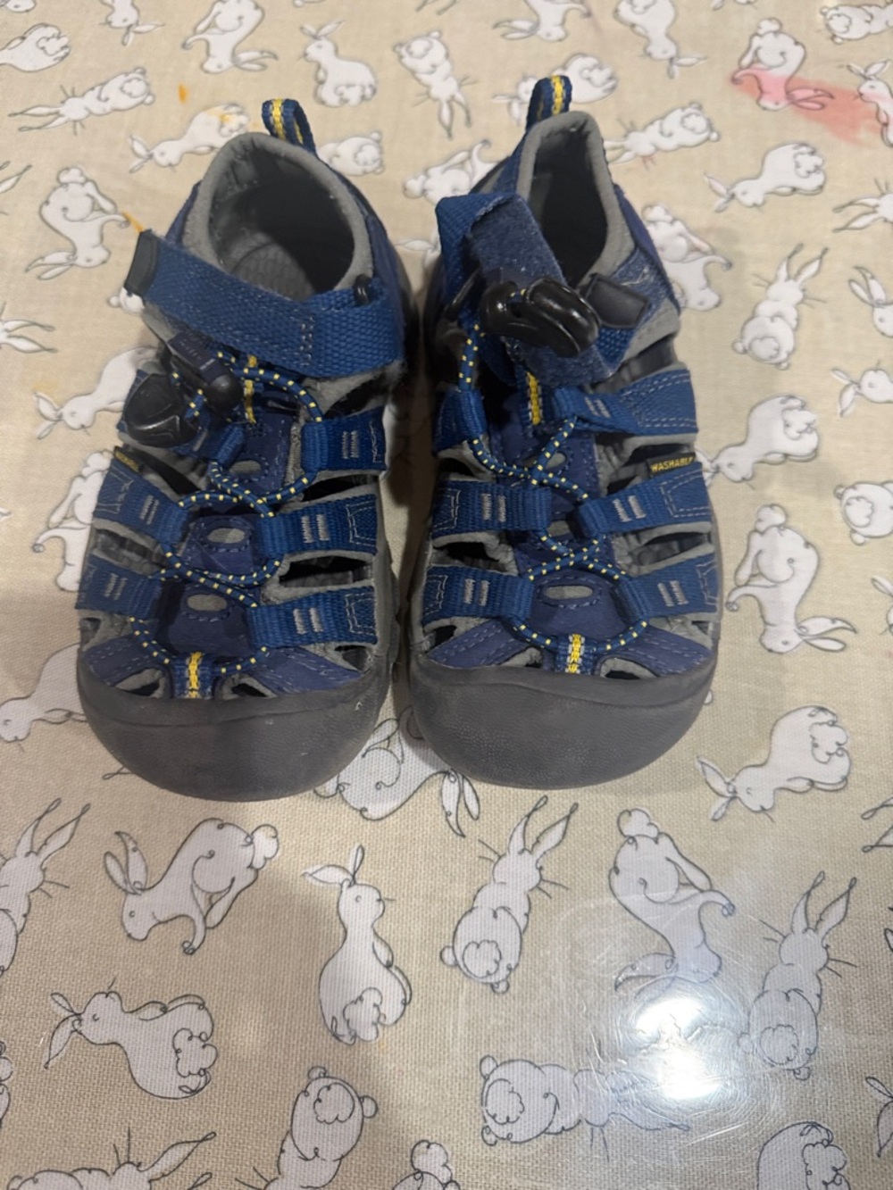 KEEN Kids Navy and Yellow Active Sandals